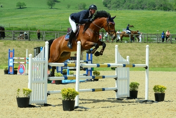 Ronnie Jones claims top spot in the Lord & Lady Equestrian Senior Newcomers Second Round at Pyecombe Horse Show
